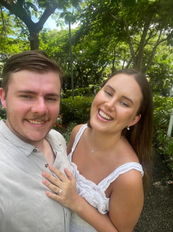WE GOT ENGAGED IN FIJI.