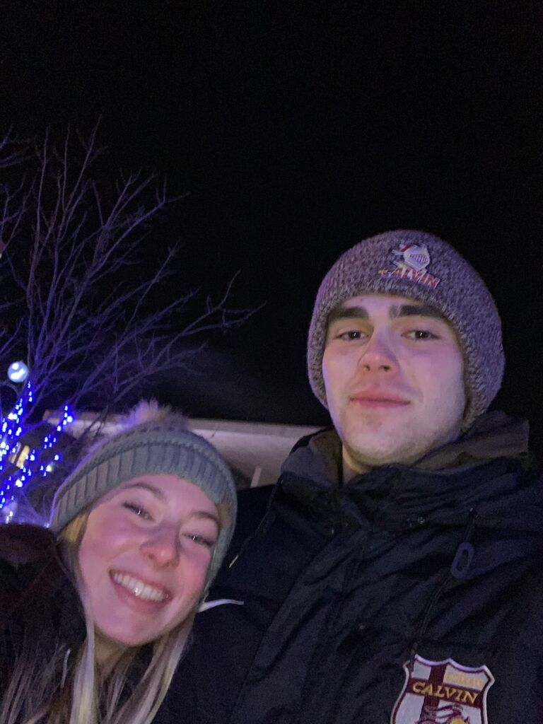 First Valentine's day together spent at Rosa Park's Circle ice skating.