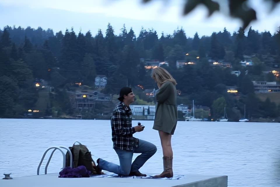 The day Hailey said yes to becoming a James:)