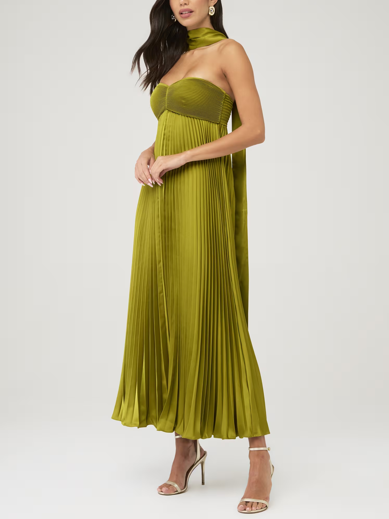 Green strapless dress from FashionPass