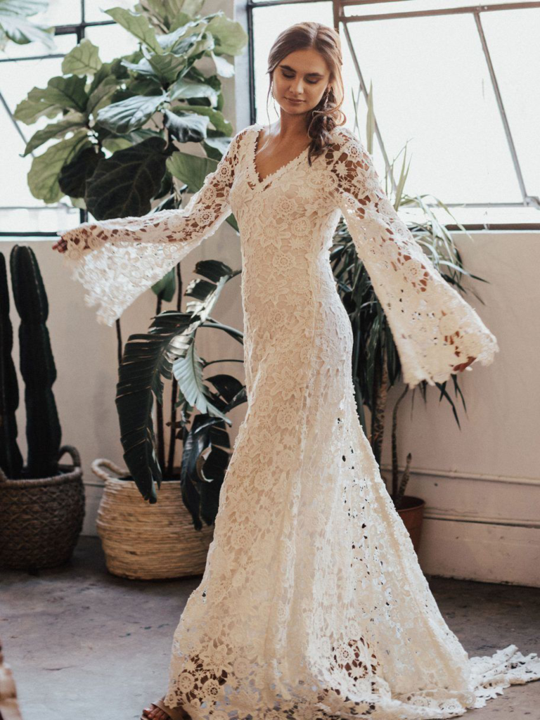 20 Crochet Wedding Dresses for the Boho Bride