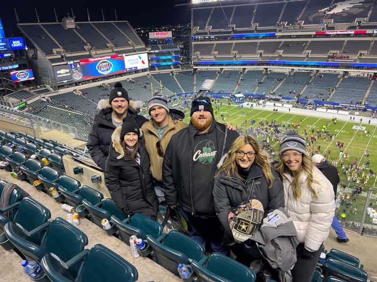 Kelsie's first Army Navy Game