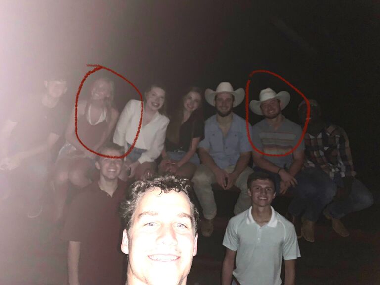 This is the only photo Curtis and I have from the night we met. This group decided to go out dancing our first weekend of college. Curtis did not talk to Mackenzie once that night. He claims, "She was too intimidating because she was quiet and pretty. She also didn't initiate conversation so there was no chance I was walking up first." Mackenzie didn't realize this was his thought process at the time and instead took personal offense. Oops!