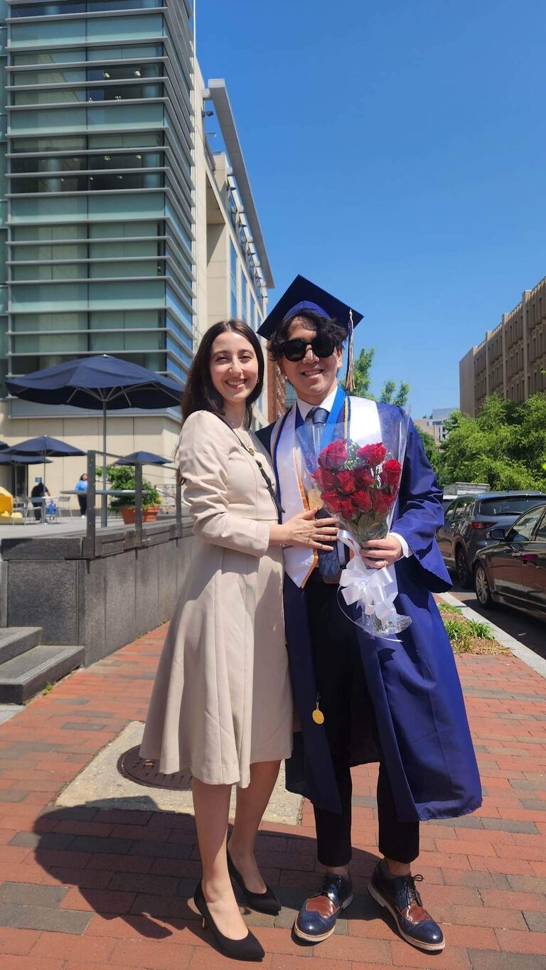 At Jiwon's GWU graduation!