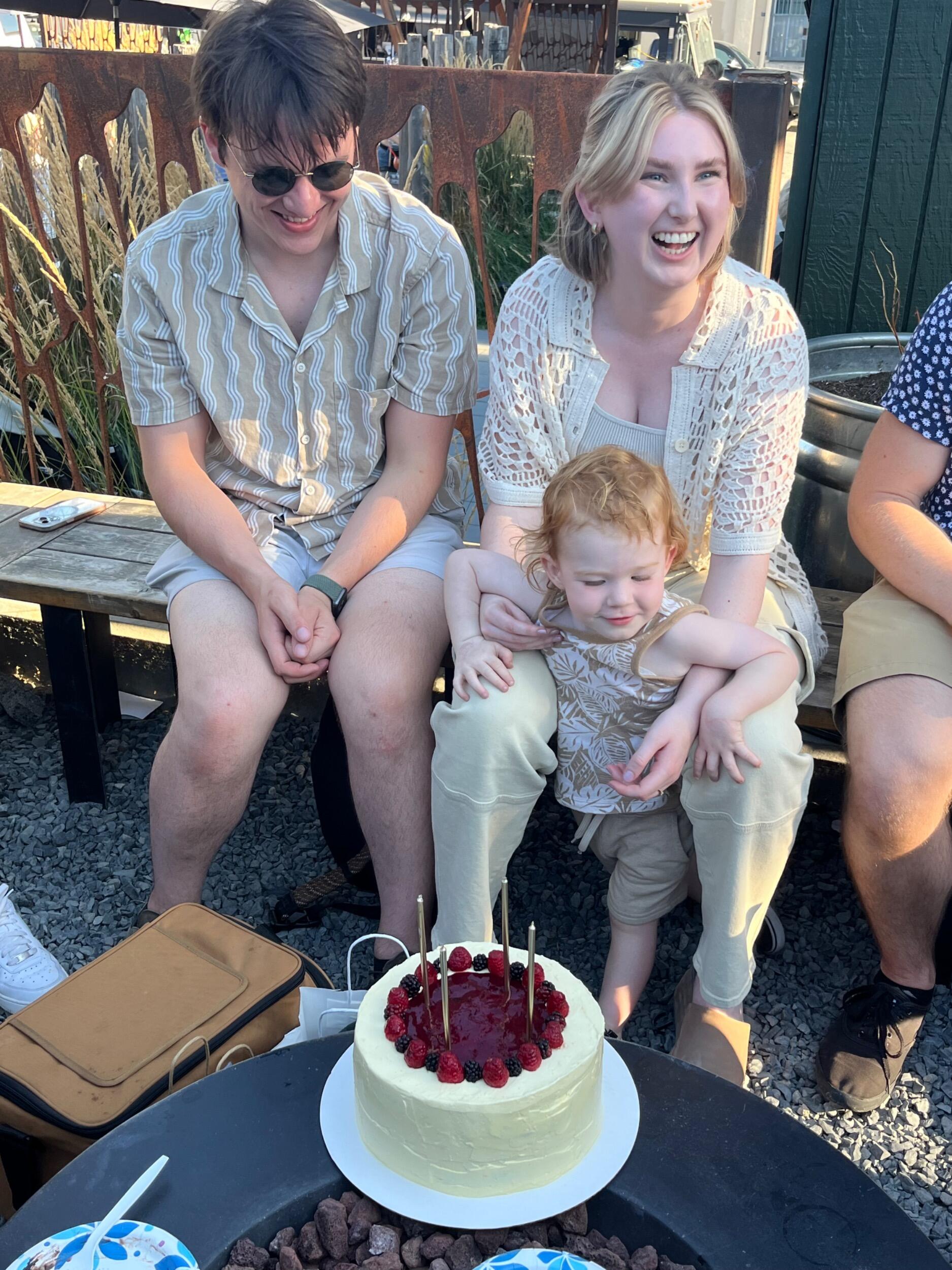 First joint birthday party in Ballard, WA. Lovely cake made by the talented Mariem!
