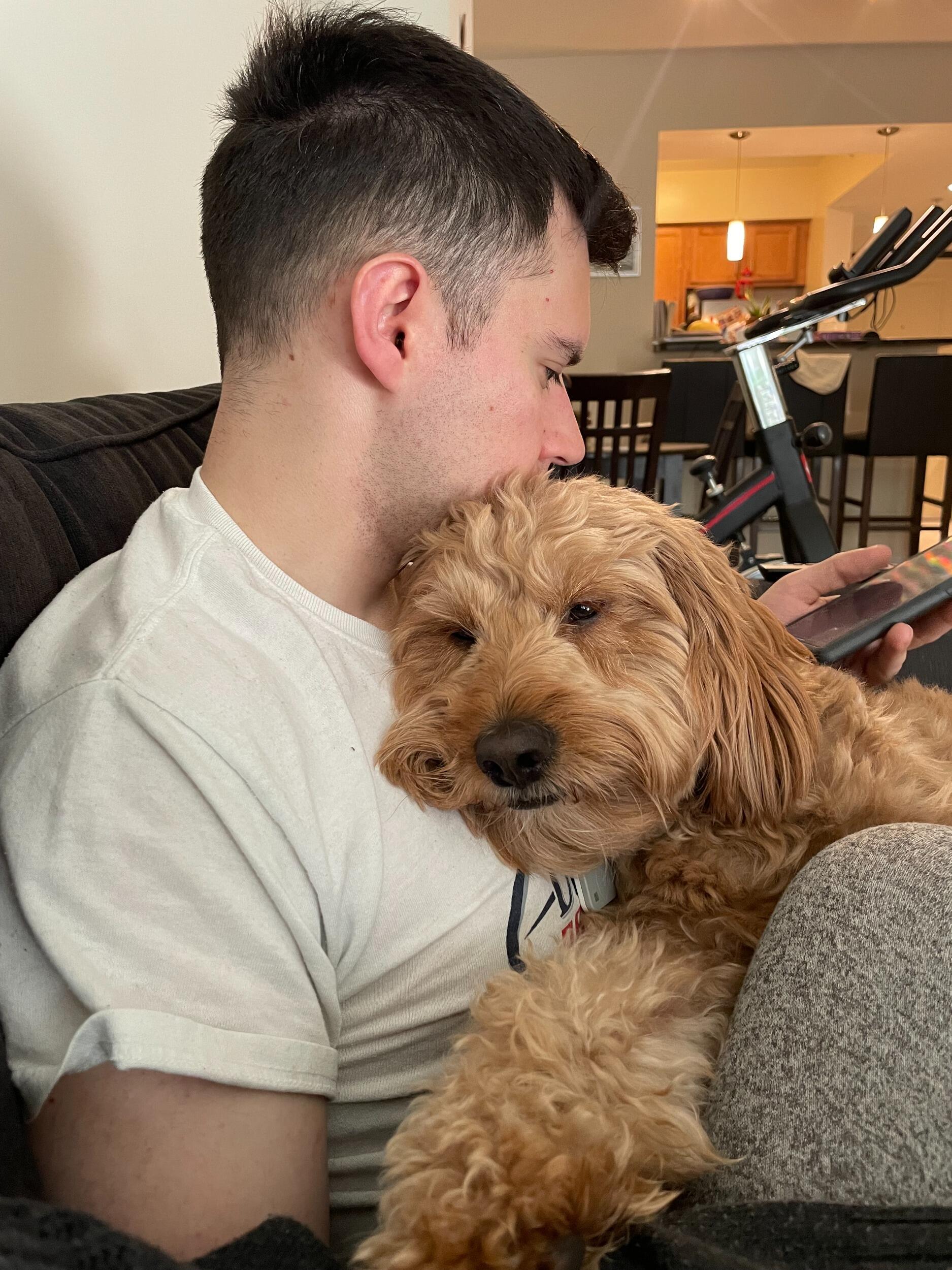 The first picture Naomi snuck of Nate. Obviously, it included Babka.