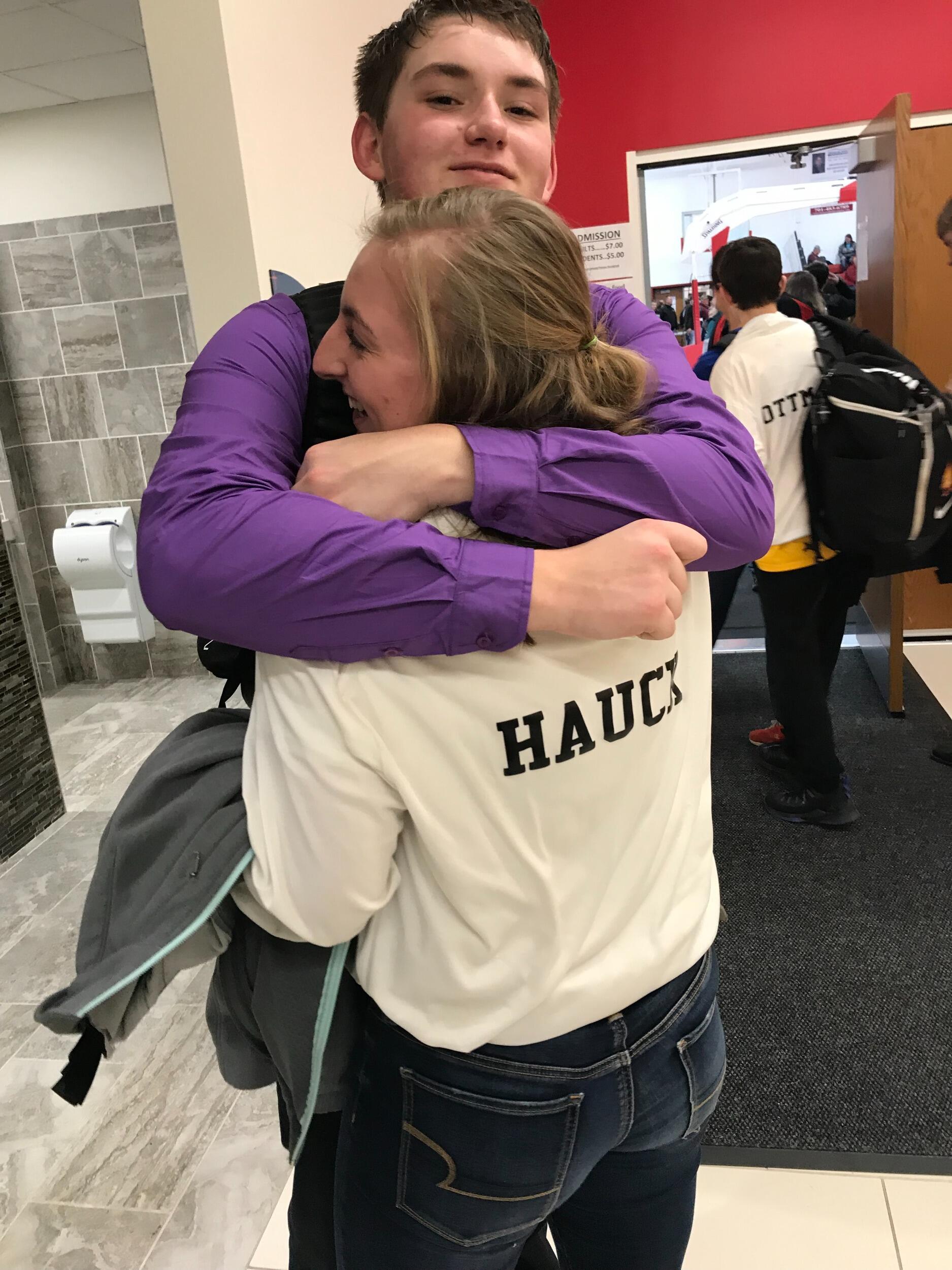 We were active in high school basketball and we enjoyed supporting each other as much as we could.