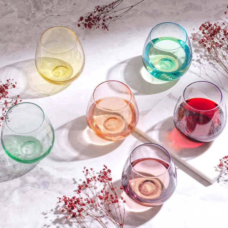 Wiggly Wine Glass Cups