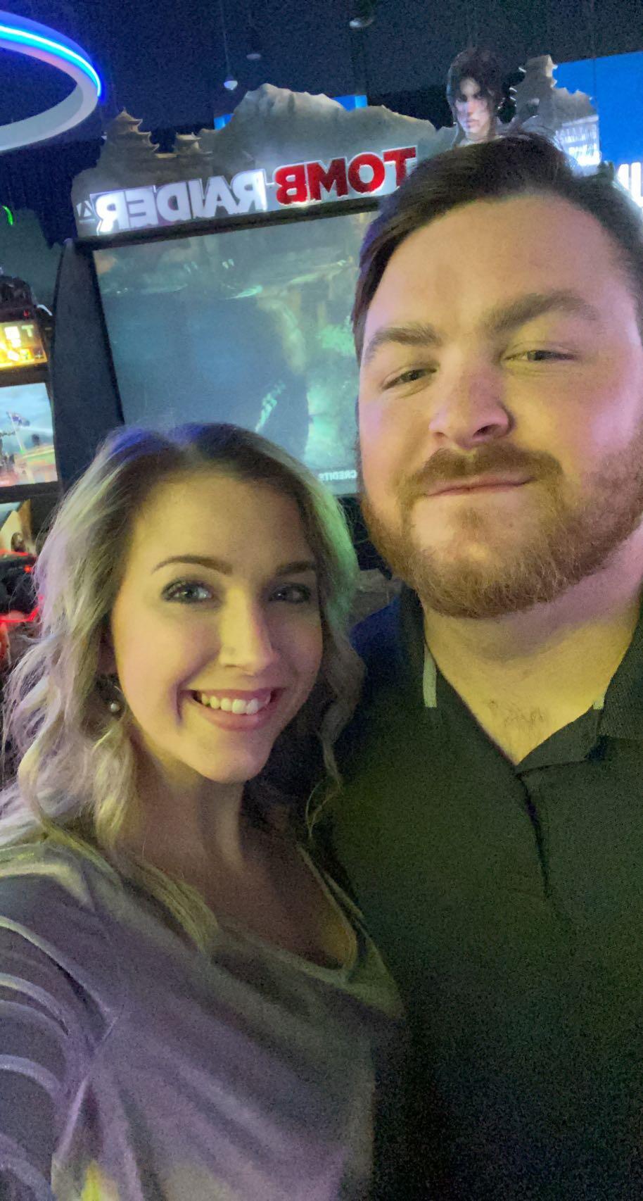 Celebrated our one year anniversary with dinner and Dave and Buster's! 