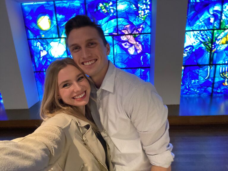 One year! Steven took Lulu back to the art institute to celebrate