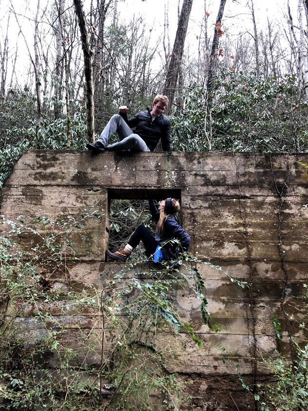 Kara and Alex on another young adults trip - lovingly referred to as "A Carson Family Vacation" in Black Mountain, NC.