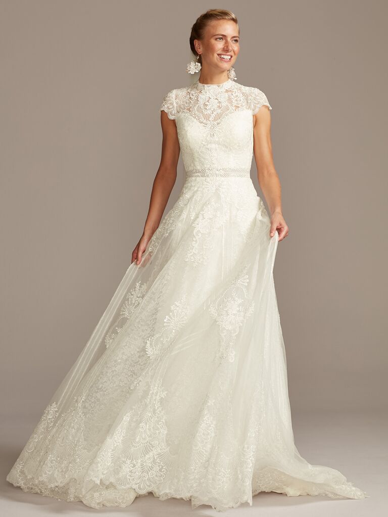 Melissa sweet wedding clearance dress with flutter sleeves