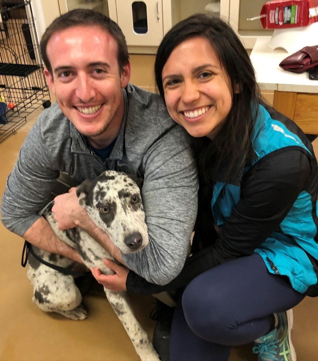 While in Georgia, they adopted their first fur baby - Georgie! 