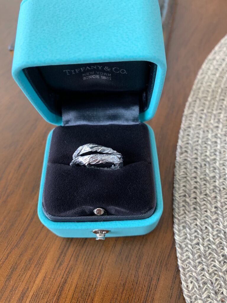 He really did propose with an aluminum ring!