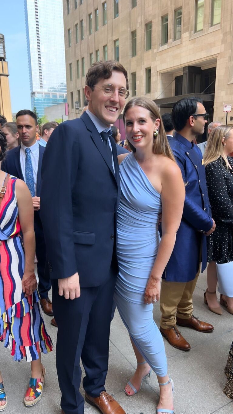 Celebrating our friends Julie and Nitesh at their Chicago wedding. 