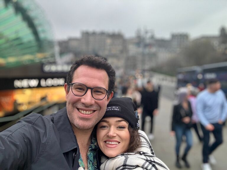 Edinburgh, Scotland: Katarina and Jerry meet up in beautiful Edinburgh on their first excursion during Katarina's Schengen exile. 