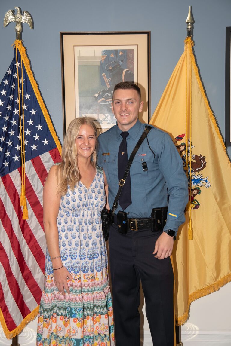 The day Mark was honored for his service in the Military by the State Police. 👮🏼‍♂️ 