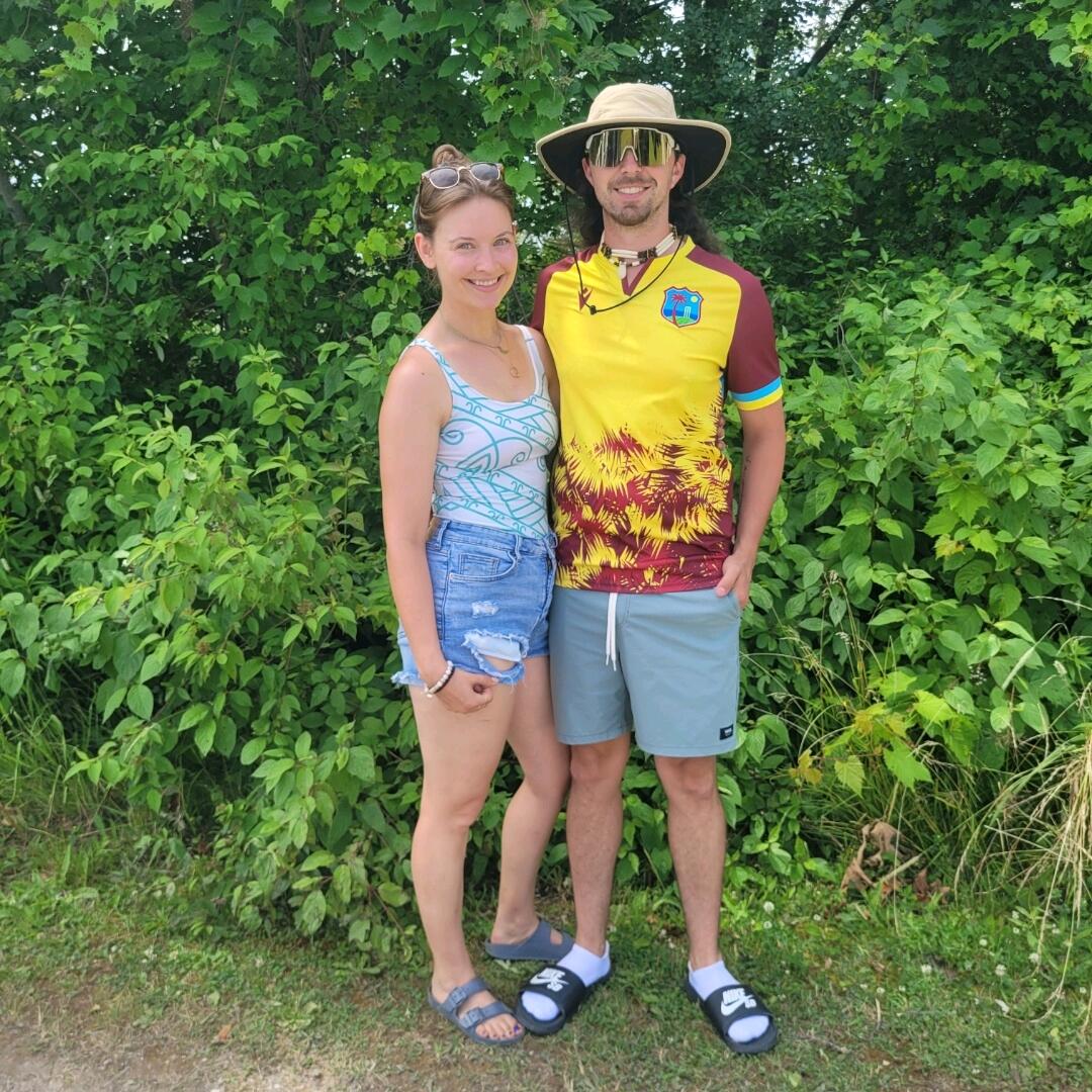 The third year was a little closer to home, in comparison, and was hosted in Six Nations. They started off the trip camping and were welcomed with torrential rain and funnel clouds, but ended with literal rainbows and sunshine... It was also during this trip that Sam and Erin learned that they had been accepted into the Mohawk Language and Culture Certificate program!