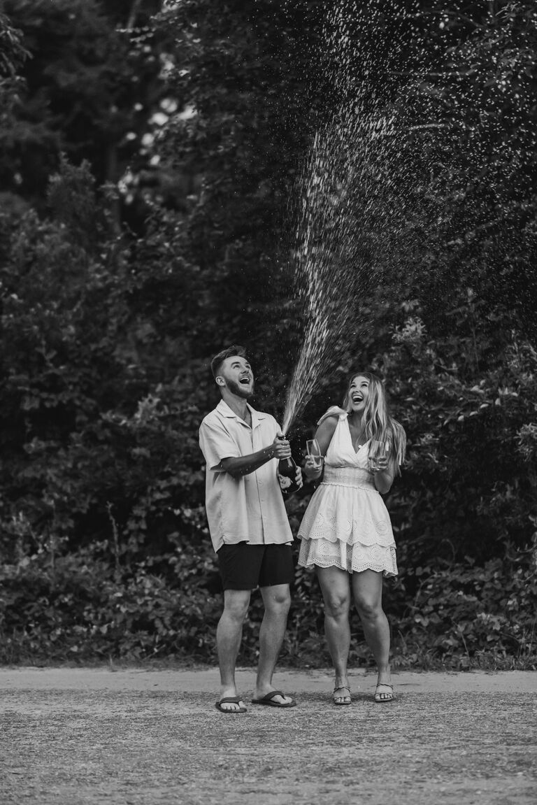 Now we're patiently waiting for our friends, family, and loved ones to join us as we tie the knot! 