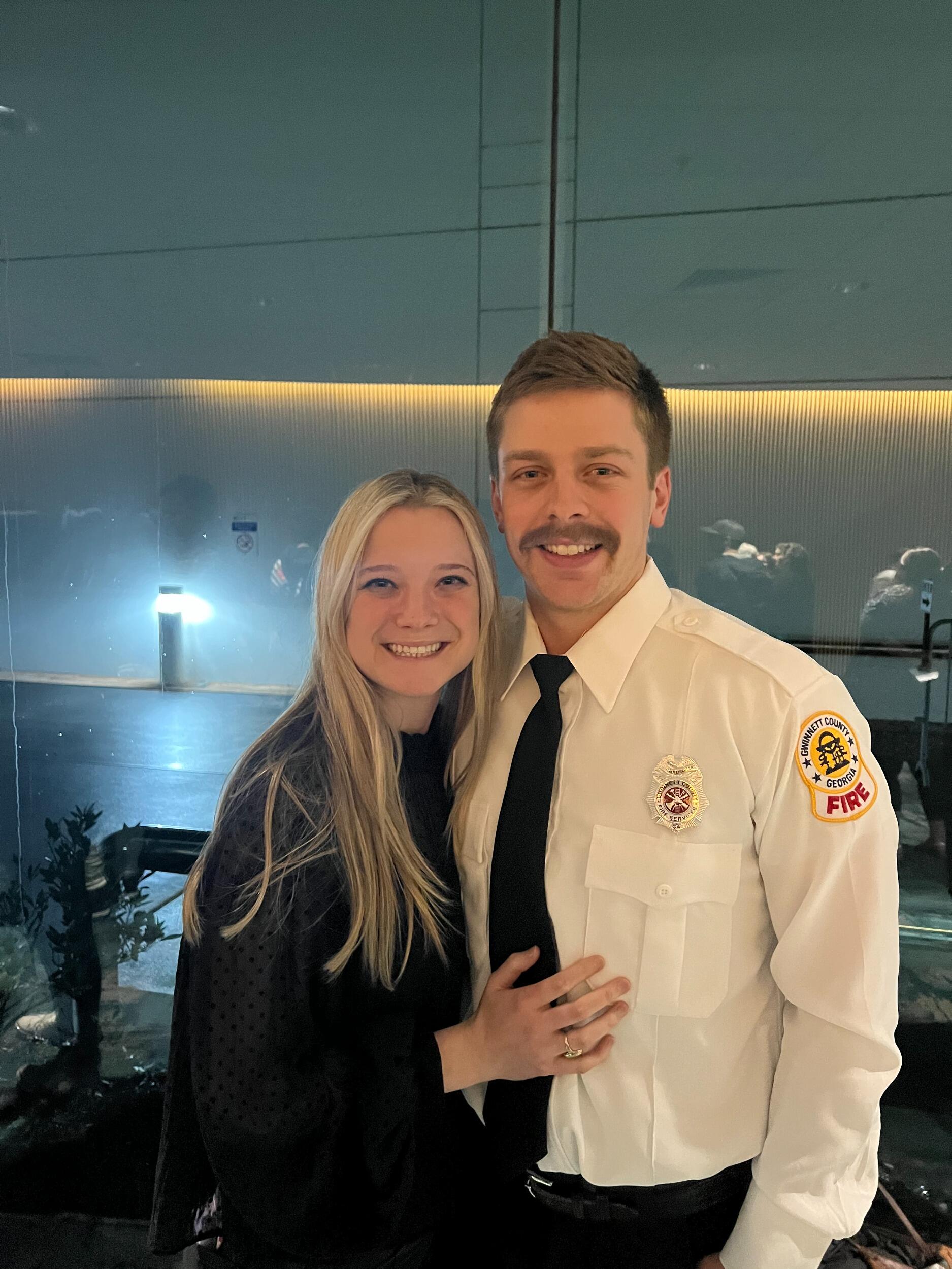 Ted's Graduation from the fire academy 