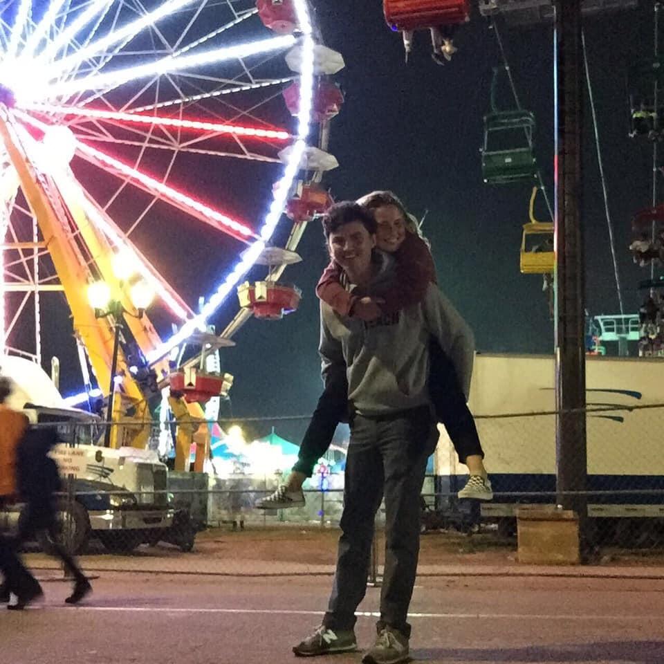 Simon asked Morgan to be his girlfriend October 4th, 2019! This picture was one of their first dates as a couple to the NC State Fair. Since then, there has been many great times with friends, family, and each other. 