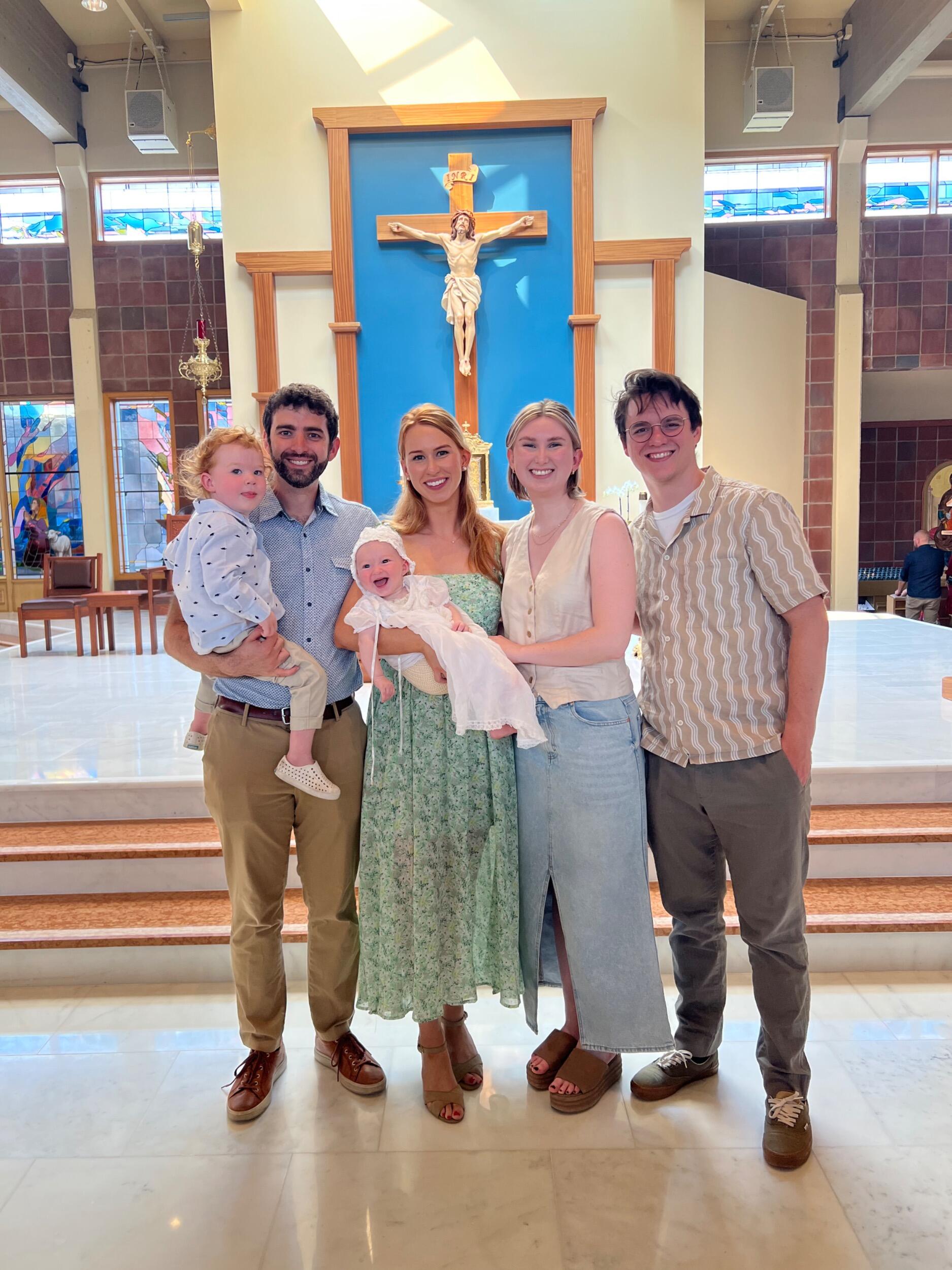 First-time Godparents to niece, Sophia Rosalie Pedroni