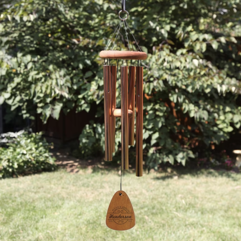 Personalized couples wind chime anniversary gift for couples who have everything