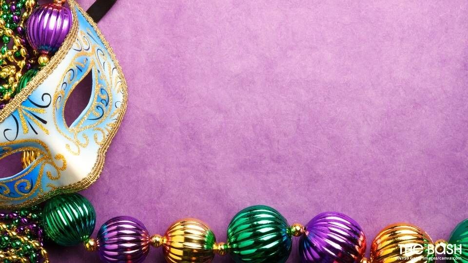 Mardi Gras Zoom Background