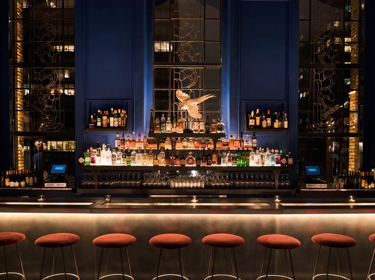 Pull up a seat at the bar at the decadent Ophelia in NYC