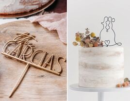 Two wedding cake topper ideas