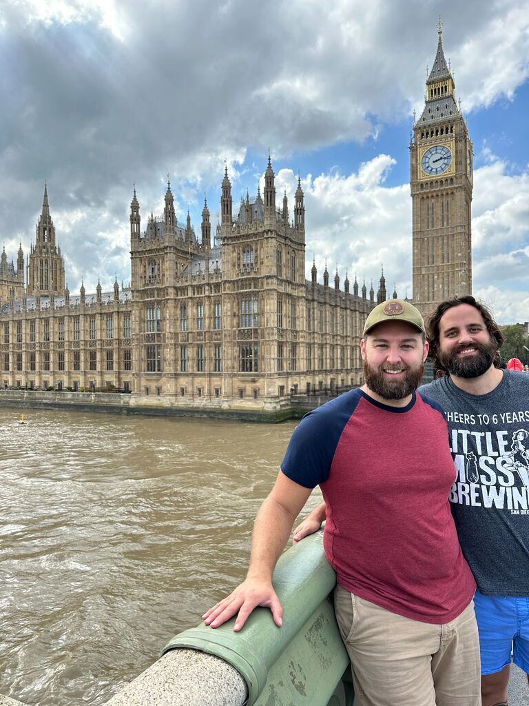 Playing tourists London before Adam went to get his tattoo!