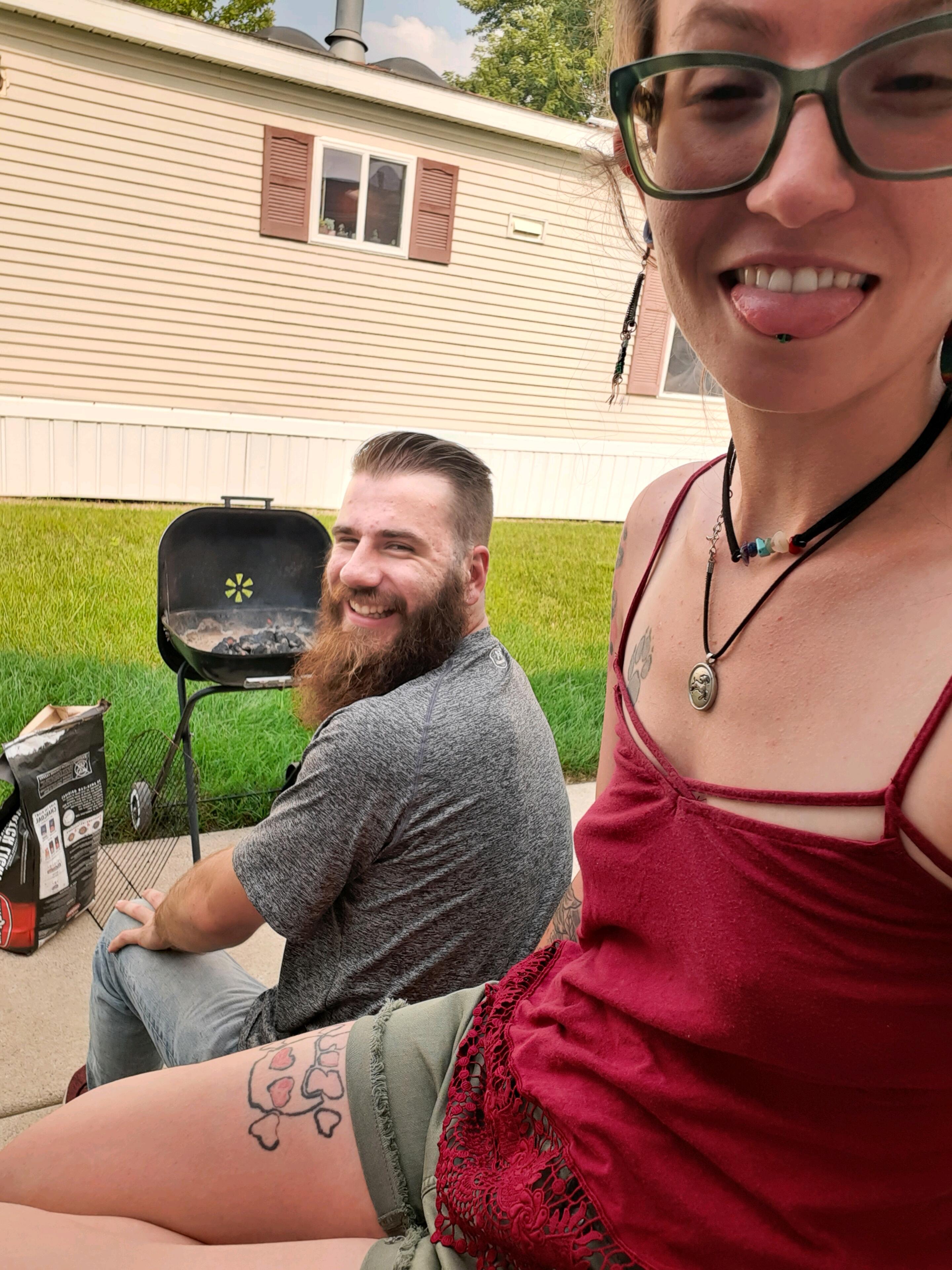 4th of July bbq and you couldn't keep the coals hot lol