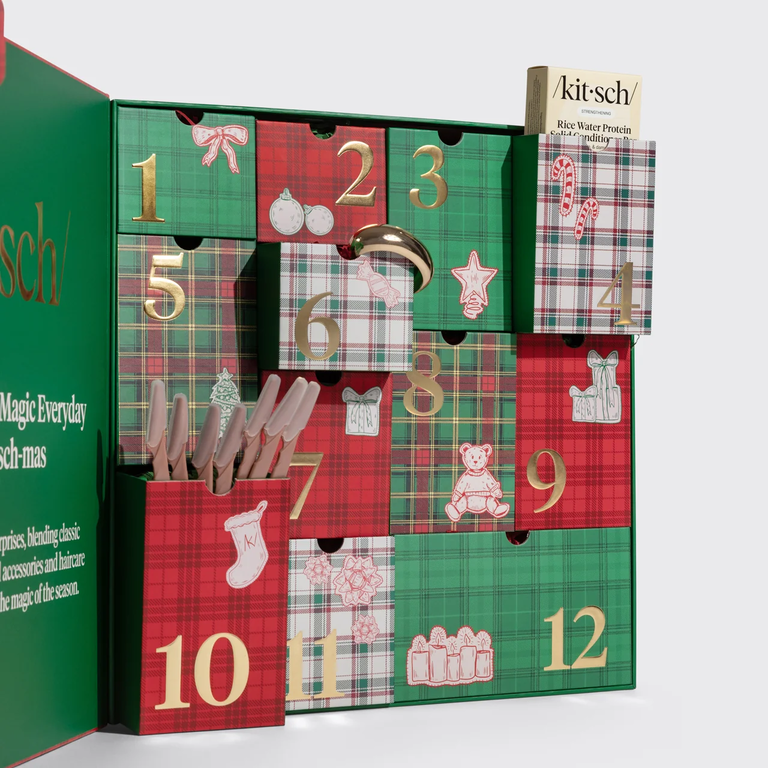 Hair care and accessories advent calendar from Kitsch for your girlfriend