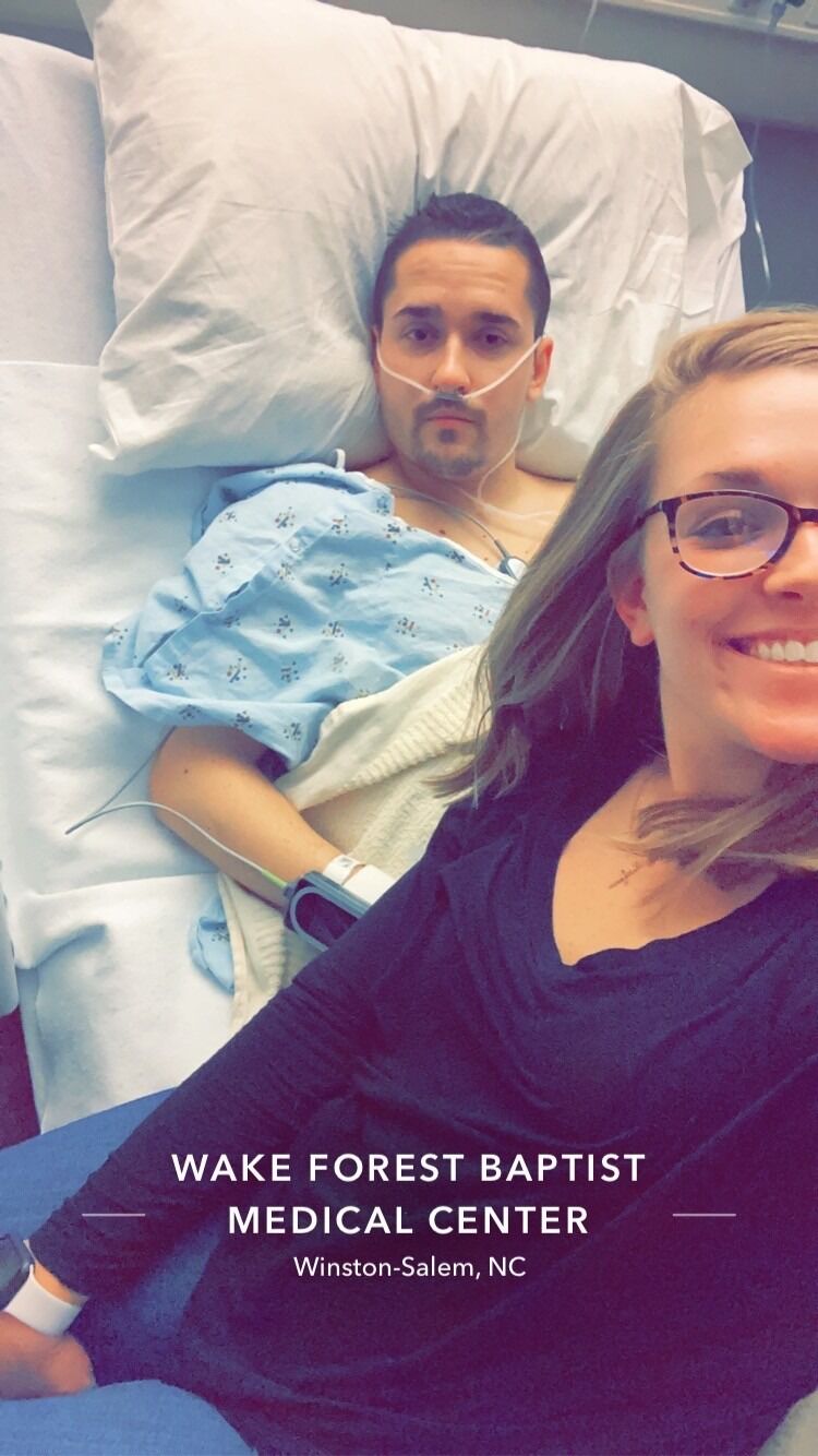 Jacob after his bowel obstruction surgery!
