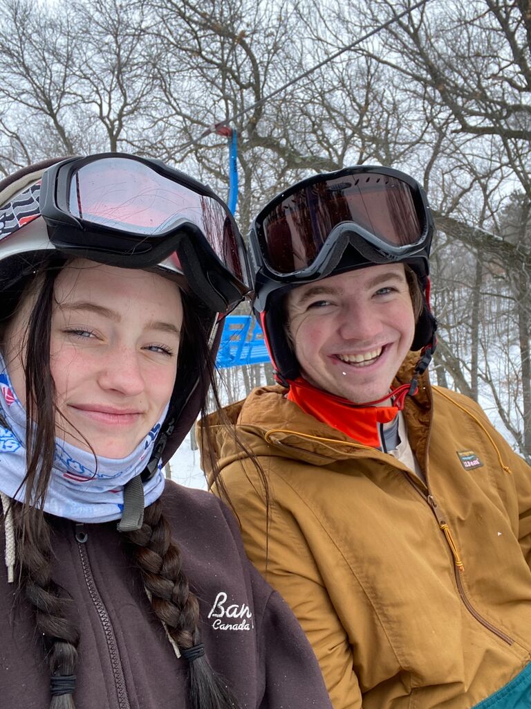 We've always loved skiing together...