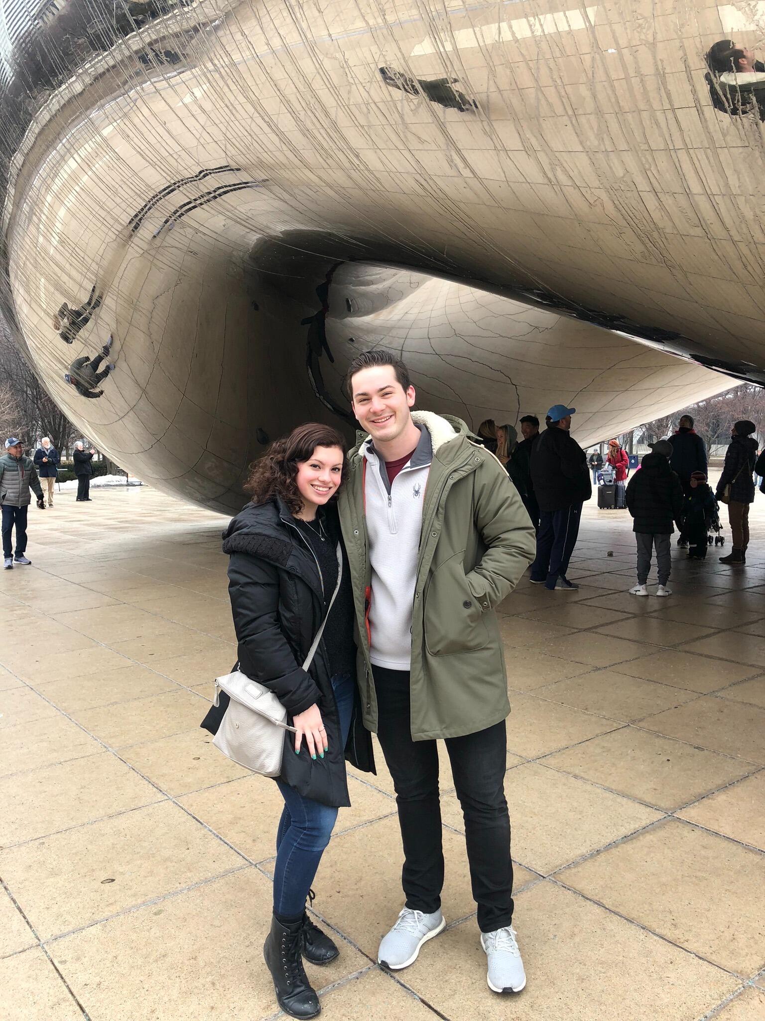 For their Junior Year Spring Break, they booked a last minute long weekend to (their future home), Chicago. Staying at the Warwick Allerton, they spent all their time at Stan's Donuts, walking the city, and eating all the pizza they could.