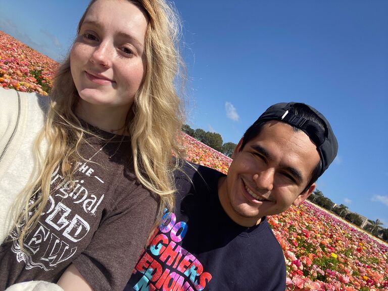 Our first trip to the flower fields in Carlsbad. 