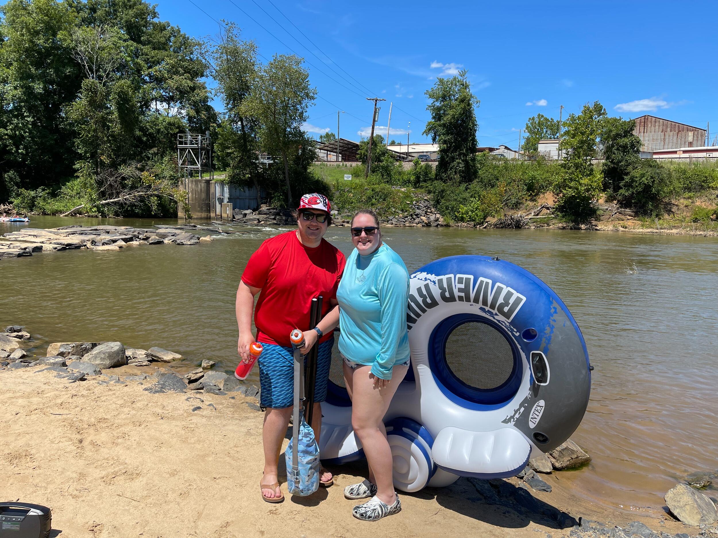 Brett & Sarah celebrated their one year anniversary tubing down the Madison River, going to a blind horse farm, eating unlimited sushi, and cooking under the stars.