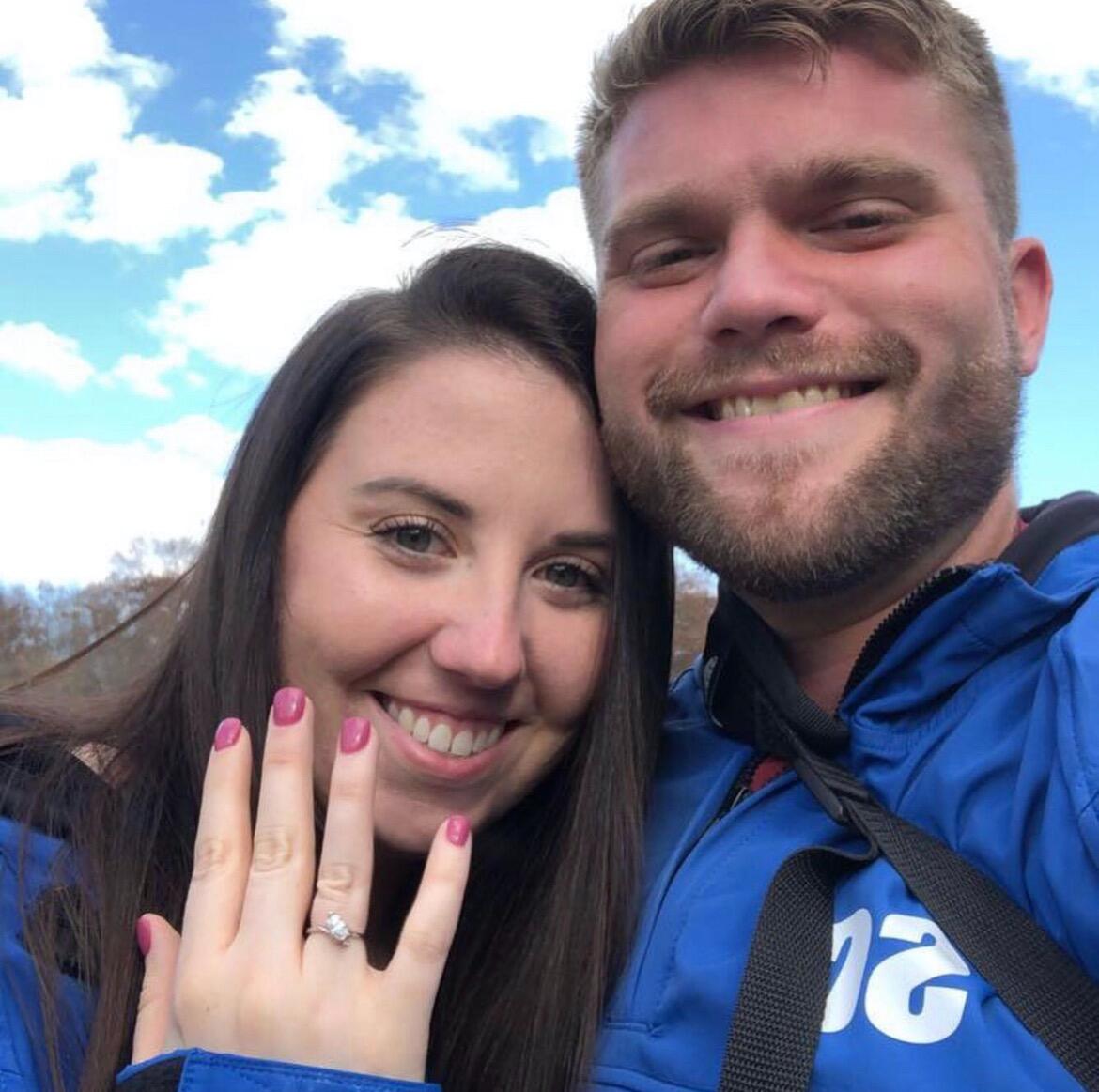 Sean proposed with Jenna's moms ring <3