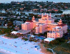 Aerial view of The Don Cesar Hotel in St. Petersburg