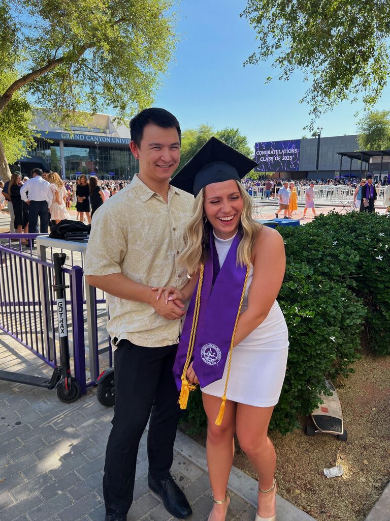 The one where Talia graduates from GCU