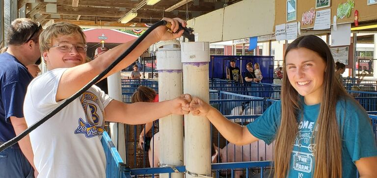 Colin and Amber taking on the fair!