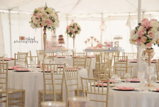 Pink Mismatched Vintage Goblet Rentals - A to Z Event Rentals, LLC.