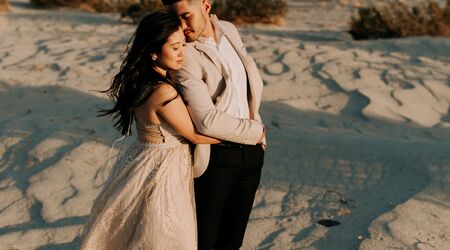 Joc & Kelsey's Beautiful Desert Family Portraits at Sunset