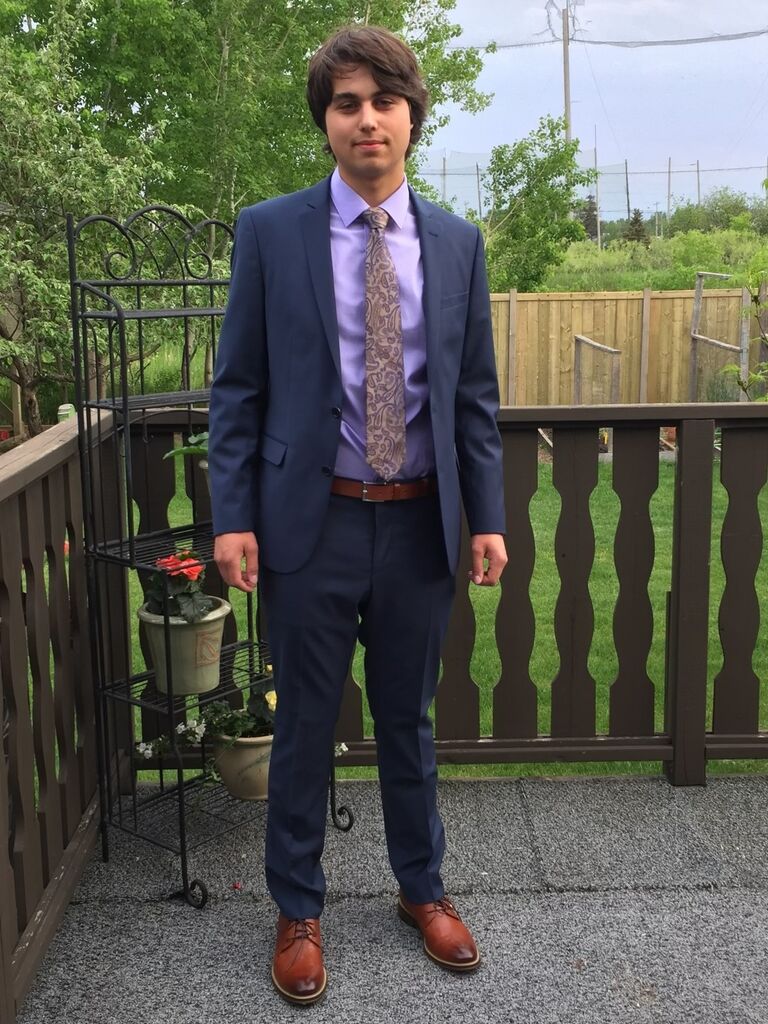 One good looking young man off to his twelfth grade graduation with his sights set for University of Manitoba in the fall with direct entry.