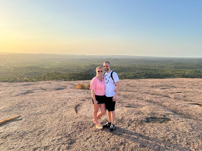 Visited Fredericksburg, Texas. Hiked to the top of Enchanted Rock...