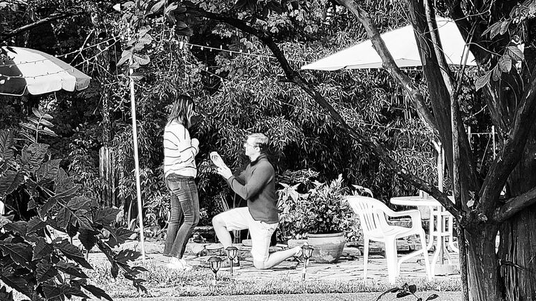 Matthew asked Lauren to marry him... she said "are you sure?"