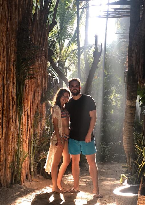 Nuestro primer viaje fue a Tulum, fuimos con algunos de los amigos de Pablo de Houston