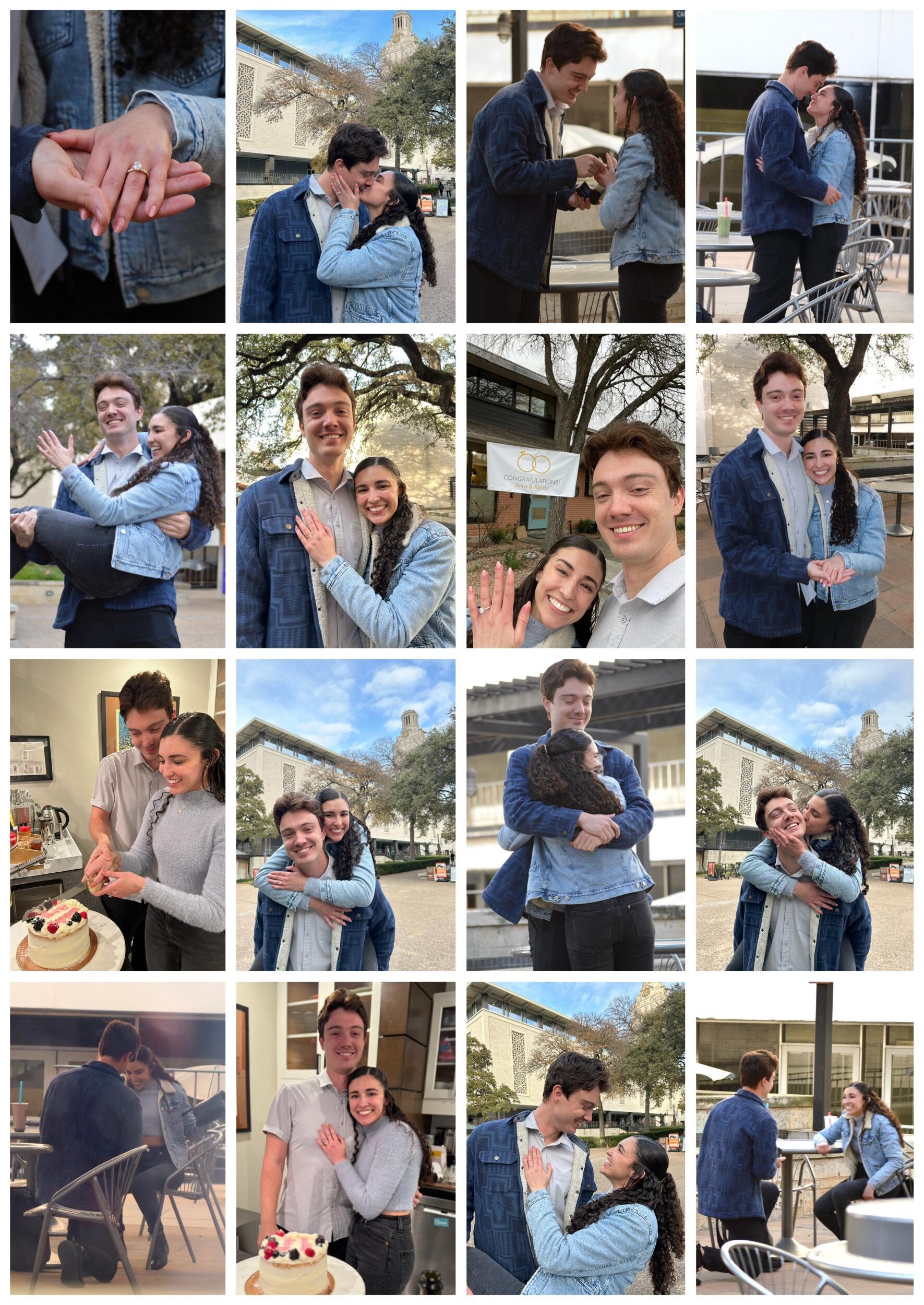 Randy popped the question at UT Austin!
