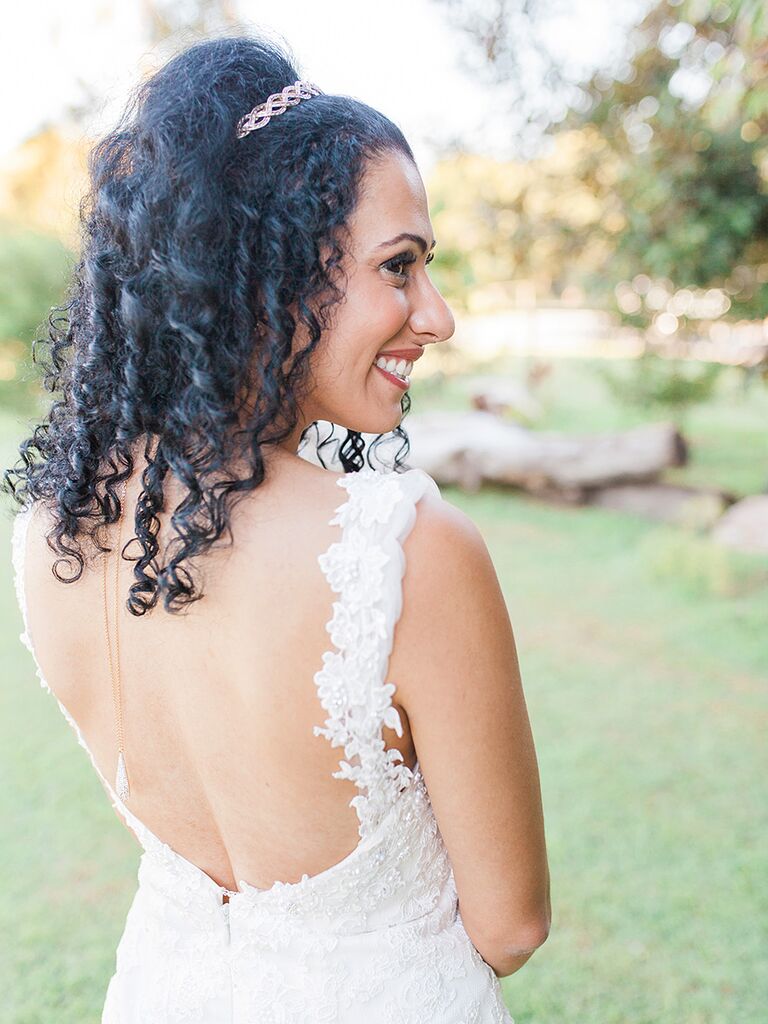 wedding hair naturally curly